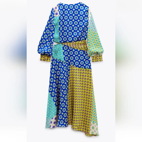 Zara printed midi dress - Picture 4 of 4